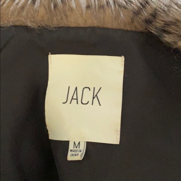 Jack by BB Dakota Stripe faux fur vest sz M - Picture 6 of 9